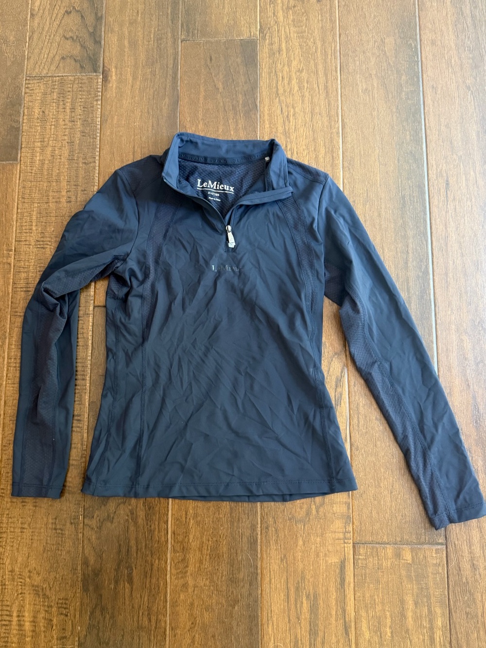 Lemieux youth 11-12yrs navy base layer Sunshirt new